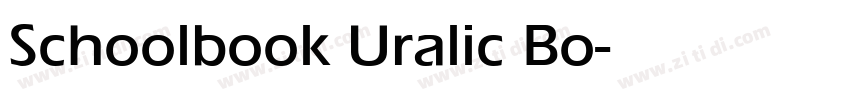 Schoolbook Uralic Bo字体转换